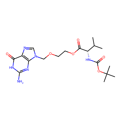 Chemical structure of N-t-Boc Valacyclovir