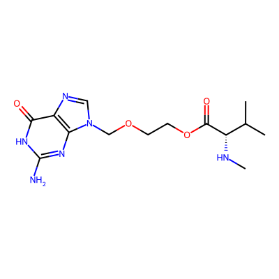 Chemical structure of Valacyclovir Related Compound C