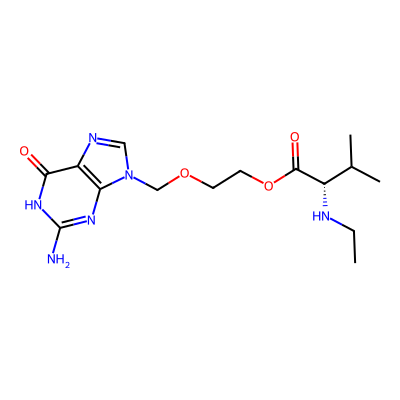 Chemical structure of Valacyclovir Related Compound D