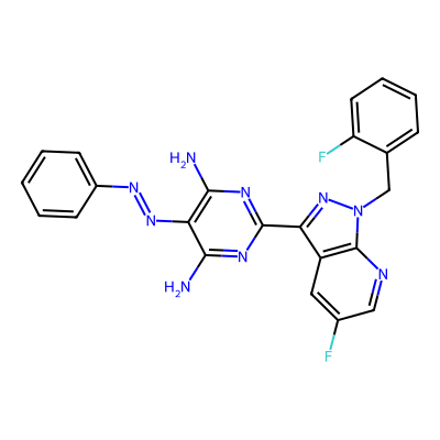 Chemical structure of Vericiguat Impurity N