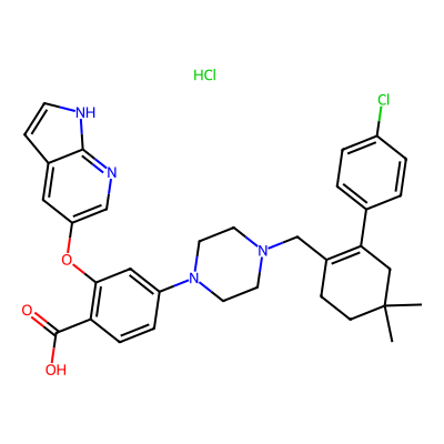 Chemical structure of Venetoclax Acid Impurity