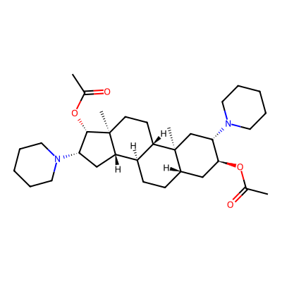 Chemical structure of Vecuronium Bromide EP Impurity A