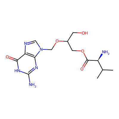 Chemical structure of Valganciclovir