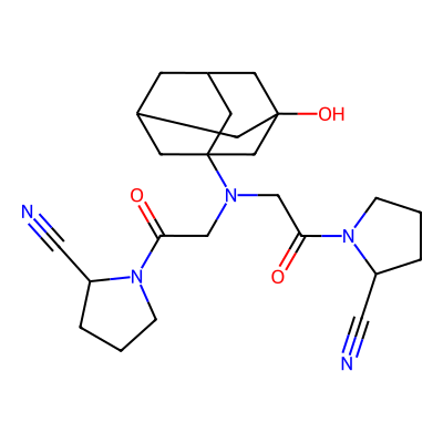 Chemical structure of Vildagliptin Dimer Impurity