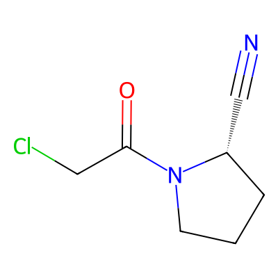 Chemical structure of Vildagliptin Chloroacetyl Nitrile