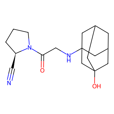 Chemical structure of Vildagliptin R-Isomer
