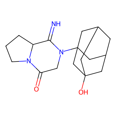 Chemical structure of Vildagliptin Impurity E