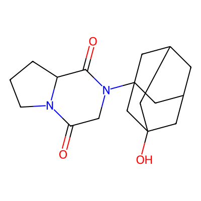 Chemical structure of Rac-Vildagliptin Impurity F
