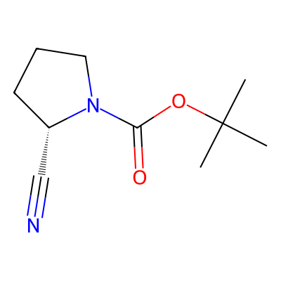Chemical structure of (S)-(-)-1-Boc-2-cyanopyrrolidine