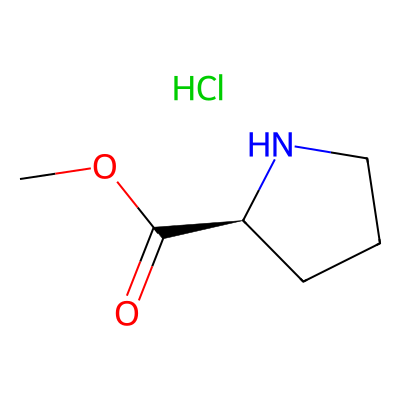 Chemical structure of L-Proline Methyl Ester Hydrochloride