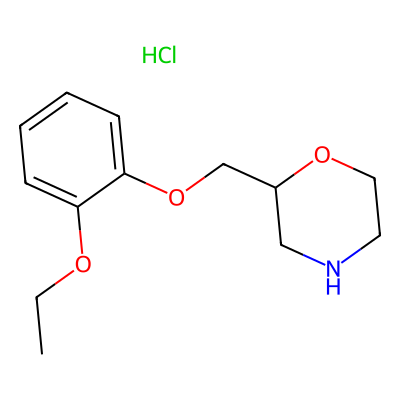 Chemical structure of Viloxazine Hydrochloride