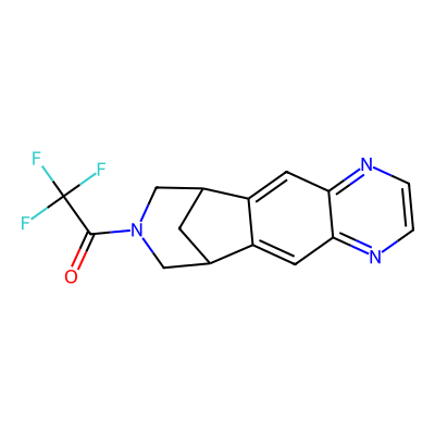 Chemical structure of Varenicline N-Trifluoroacetyl Impurity