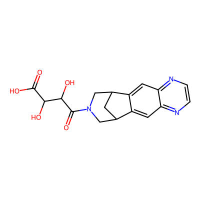 Chemical structure of Varenicline Tartaramide