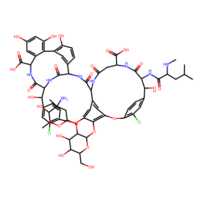 Chemical structure of Vancomycin EP Impurity B
