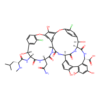 Chemical structure of Vancomycin EP Impurity C
