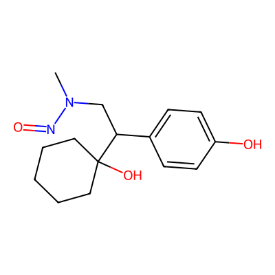 Chemical structure of N-Nitroso Desmethyl Desvenlafaxine