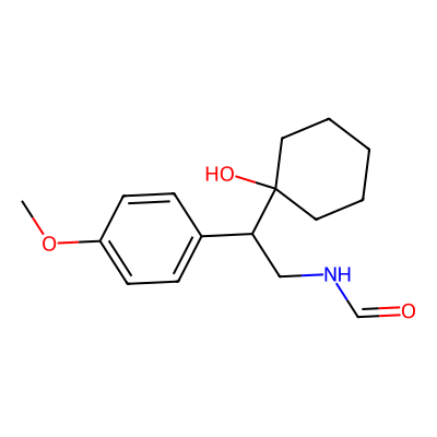 Chemical structure of N-Formyl-1-(2-Amino-1-(4-Methoxyphenyl)Ethyl)Cyclohexanol