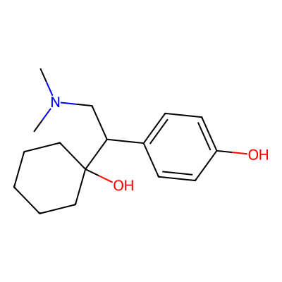 Chemical structure of O-Desmethylvenlafaxine