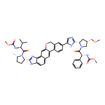 Chemical structure of Velpatasvir - API