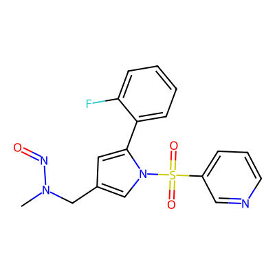 Chemical structure of Vonoprazan Nitroso Impurity