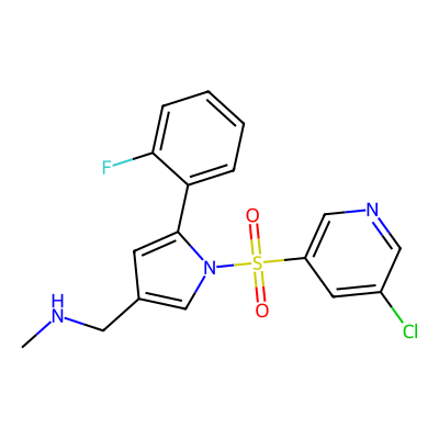 Chemical structure of Vonoprazan chloro sulfonyl methyl amine impurity