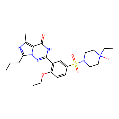 Chemical structure of Vardenafil Related Compound D