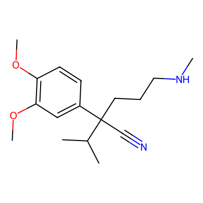 Chemical structure of Verapamil EP Impurity F