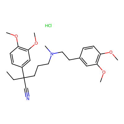 Chemical structure of Verapamil EP Impurity H