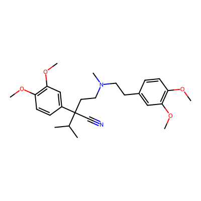 Chemical structure of Verapamil EP Impurity I