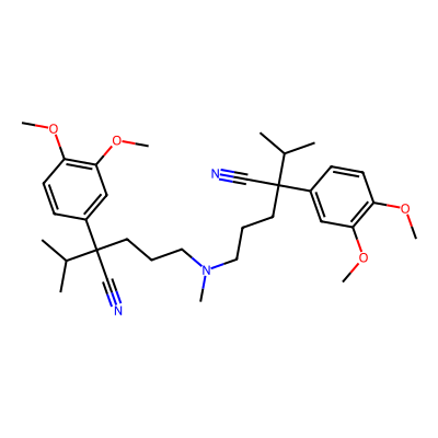 Chemical structure of Verapamil EP Impurity N
