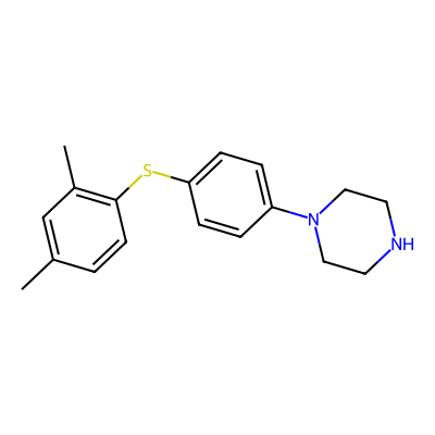 Chemical structure of Para-Vortioxetine Impurity