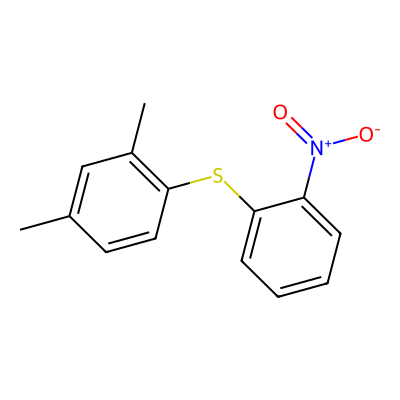 Chemical structure of (2,4-Dimethylphenyl)(2-nitrophenyl)sulfane