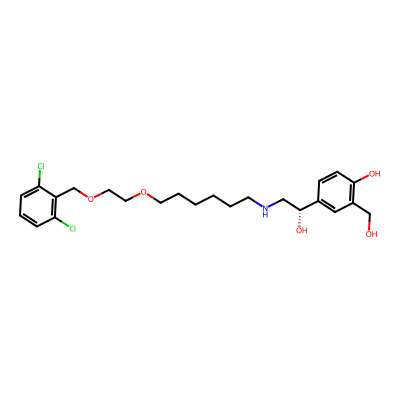 Chemical structure of (S)-Vilanterol