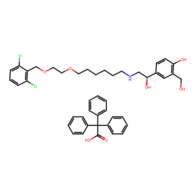 Chemical structure of Vilanterol Trifenatate