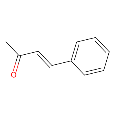 Chemical structure of (E)-4-phenylbut-3-en-2-one