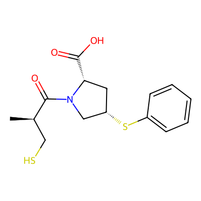 Chemical structure of Zofenoprilat Sodium Salt