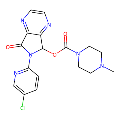 Chemical structure of Zopiclone