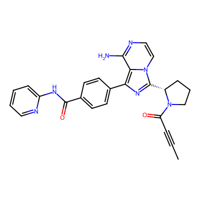Chemical structure of Acalabrutinib