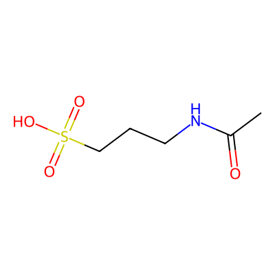 Chemical structure of Acamprosate