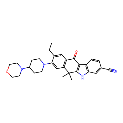 Chemical structure of Alectinib