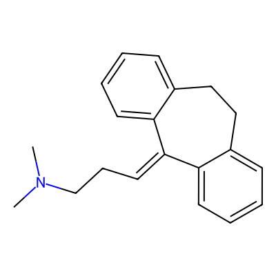 Chemical structure of Amitriptyline