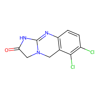 Chemical structure of Anagrelide