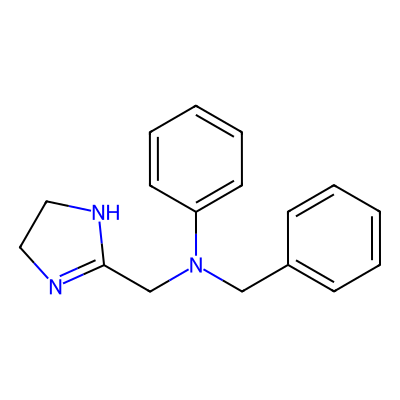 Chemical structure of Antazoline