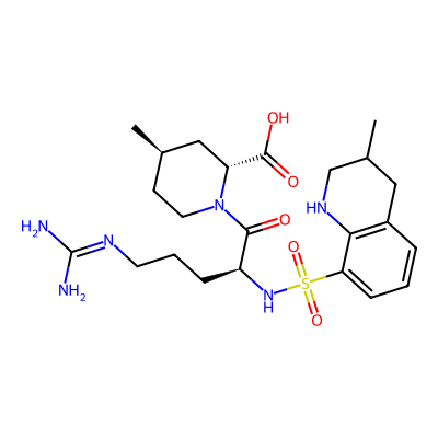 Chemical structure of Argatroban