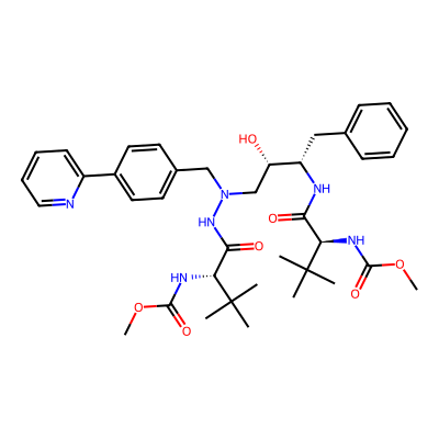 Chemical structure of Atazanavir