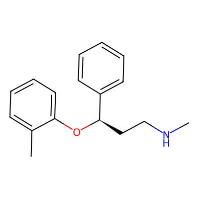 Chemical structure of Atomoxetine