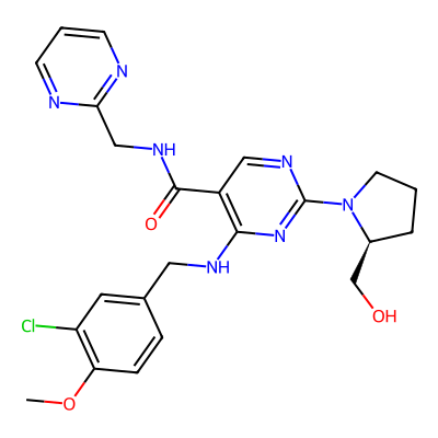 Chemical structure of Avanafil