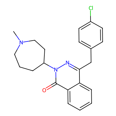 Chemical structure of Azelastine