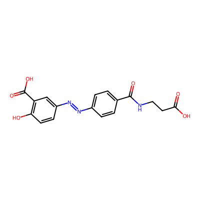 Chemical structure of Balsalazide