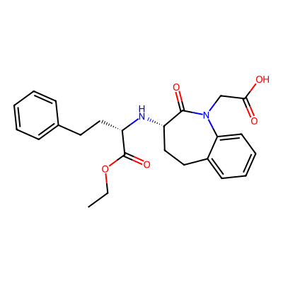 Chemical structure of Benazepril